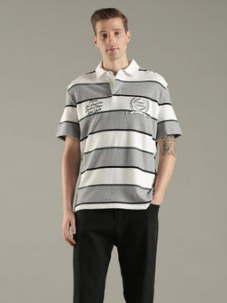 Tommy Hilfiger - Striped Relaxed Fit Cotton Polo T-Shirt