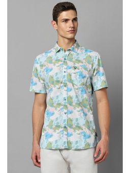 Allen Solly - Men Multi Color Custom Fit Print Half Sleeves Casual Shirt