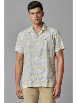 Louis Philippe - Men Multi Slim Fit Print Half Sleeves Casual Shirt