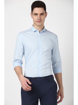 Peter England - Men Blue Super Slim Fit Formal Shirt