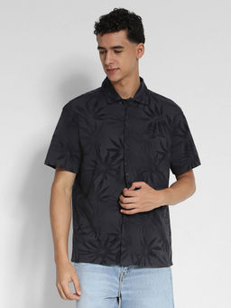 American Eagle - Men Black Printed Poolside Shirt