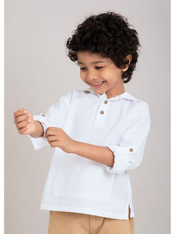 Hopscotch - Hooded Casual Shirt with Full Sleeves