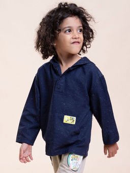 Hopscotch - Hooded T-Shirt With Kangaroo Pockets