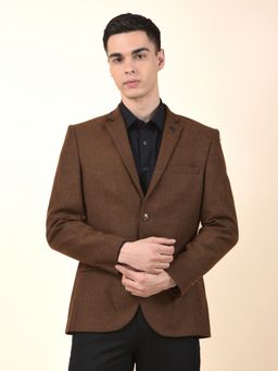 Cantabil - Rust Regular Fit Notched Collar Premium Casual Blazer
