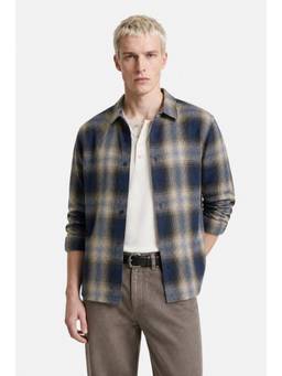 Snitch - Navy Blue Plaid Full Sleeves Regular Casual Shirt for Men
