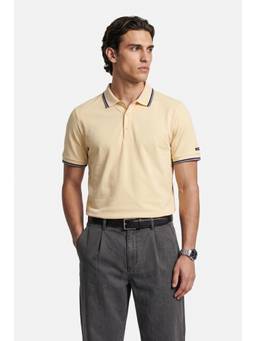 Snitch - Light Yellow Solid Half Sleeves Regular Polo T-shirt for Men
