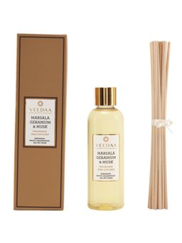 VEEDAA - Marsala Geranium & Musk Diffuser Oil Refill & Reeds Set