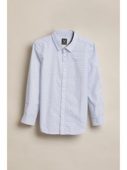 Allen Solly - Boys Blue Printed Casual Shirt