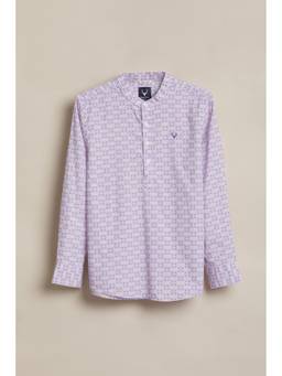 Allen Solly - Boys Purple Printed Casual Shirt