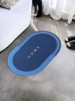 UMAI - Blue Diatom Mud Oval Bathroom Non Slip Mat