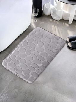 UMAI - Grey Coral fleece Fabric Bathroom Mat