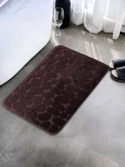 UMAI - Brown Coral fleece fabric Bathroom Mat