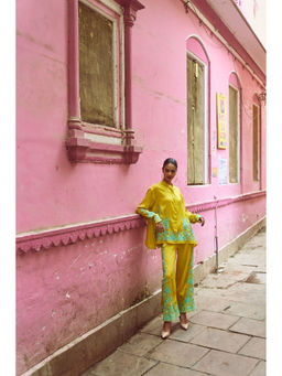 dash and dot - Placement Embroidered Pant (Set of 2)