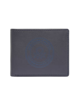 United Colors of Benetton - Men Izak Leather Global Coin Wallet - Navy