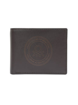 United Colors of Benetton - Men Izak Leather Global Coin Wallet - Brown