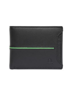 United Colors of Benetton - Men Eliska Leather Slimfold Wallet - Black
