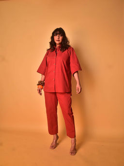 WHY SO BLUE - Mati Solid Co-Ord (Set of 2)