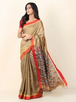 Fabindia - Silk Matka Jamdani Sari