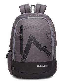 WILDHORN - Grey 34L Unisex Polyester Laptop Backpack