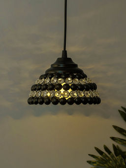 Homesake - Black Crystal Semi-Globe Ceiling Light