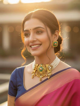 Treemoda - White Brass Stones Jewellery Set