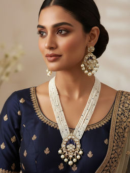 Treemoda - White Brass Stones Jewellery Set