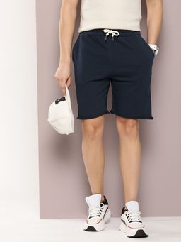 DILLINGER - Navy Blue Solid Shorts