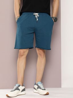 DILLINGER - Blue Solid Shorts