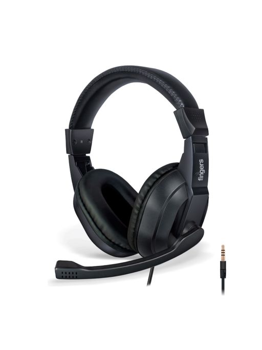 FINGERS S10 Wired Headphone On-Ear with Built-in Mic (Single 3.5 mm Golden Connector)