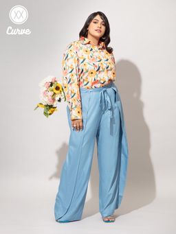 Twenty Dresses by Nykaa Fashion - Curve Multicolor Floral Printed Casual Shirt