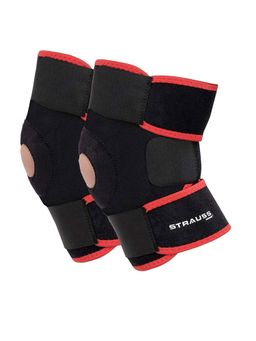 Strauss - Adjustable Knee Support Patella Single (Free Size Black/Blue)