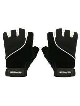 Strauss - Comfort Velvet Stretch Cut Finger Gloves Small (Black)
