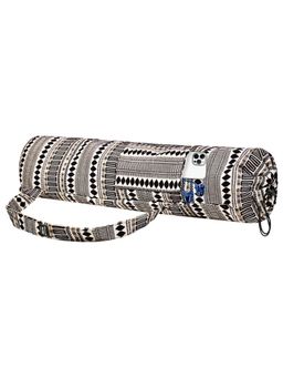 Strauss - Acrylic Jacquard Yoga Mat Bag Black