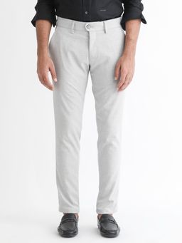 Rare Rabbit - Mercer Light Grey Casual Trousers