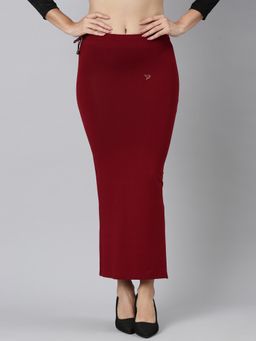 TWIN BIRDS - Cherry Berry Women Straight Fit Saree Shapewear