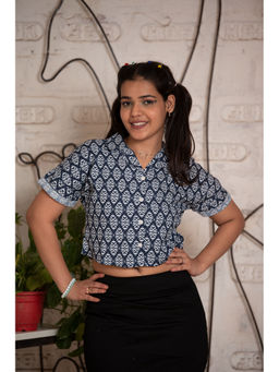 TeenTrums - Girls Woven Top Royal Blue