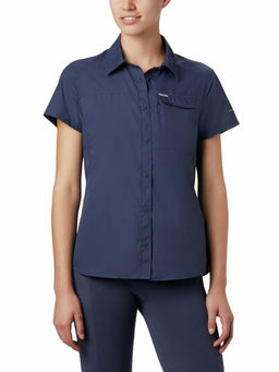 Columbia - Womens Blue Omni-Wick Silver Ridge 2.0 Short Sleeve Shirt