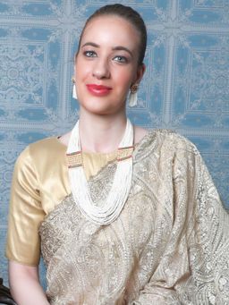 Odette - White Pearls with Gold Necklace (Set of 2)