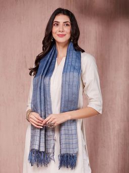 Fabindia - Blue Silk Stole