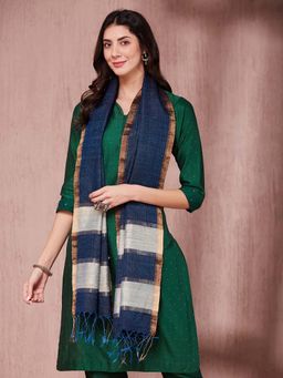 Fabindia - Navy Silk Stole