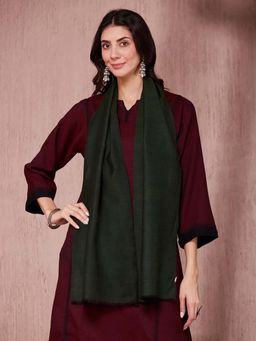 Fabindia - Green Wool Woven Muffler