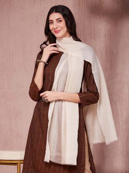 Fabindia - Off White Wool Stole
