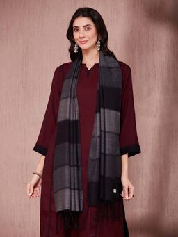 Fabindia - Black Wool Blend Stole