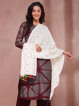 Fabindia - Natural Wool Woven Stole