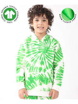 ANTHRILO - Green Swirl Boys Fleece Hoodie