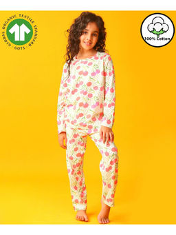 ANTHRILO - Dotted Cherry Long Sleeve T-Shirt and Pyjama