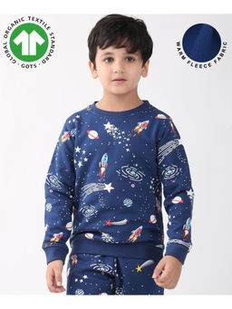 ANTHRILO - Solar Dreams Boys Fleece Sweatshirt - Blue