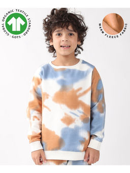 ANTHRILO - Multi-Color Tie Dye Fleece Boys Sweatshirt