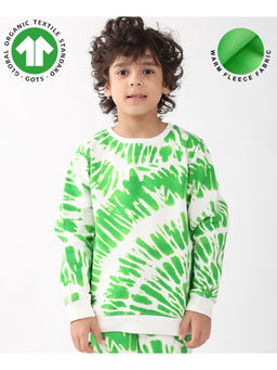 ANTHRILO - Green Swirl Boys Fleece Sweatshirt