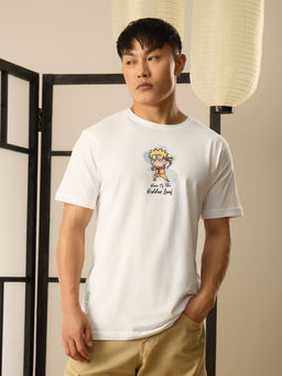 The Souled Store - Official Naruto: Hidden Leaf Men White T-Shirt